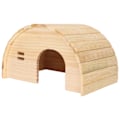 Miniatyrbillede 6 af 8: Hamster træhus med modstand mod gnavere buet marsvin træ gemmested til hamster dværghamster guldhamster