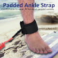 Pikkukuva 3 / 8: Punainen rullattava jalkasite Benkoppel Surffilaudan tarvike Stand Up Paddle Boardille