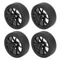 Pikkukuva 3 / 8: 4ST RC-auton renkaat Vahva iskunvaimennus Universaali sopiva TAMIYA TT01 TT02 XV01 XV02 HSP 94123 94122 1/10 Kaukosäätimellä ohjattavat autot Musta