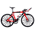 Miniatyrbilde 2 av 8: Finger Mountainbike Legering Mini Sykkel Modell for Hjem Skrivebord Arbeidsplass Kontordekor Gaver Rød