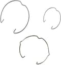 [18 st] GU10 MR11 Ring Clip Clips - 35 och 50 mm diameter