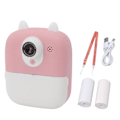 Miniatyrbillede 1 af 8: Instant Kamera 2,4 tommer HD Børns Digital Instant Kamera Dobbelt Linse Instant Print Digitalkamera til Hjemrejser Rosa