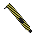 Miniatyrbillede 7 af 8: Fitness Vægtløftningsbøjle Justerbar Armbåndsstøtte Elastiske Håndledsbind Bandage Sort Gul