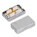 Miniatyrbilde 5 av 8: CAT6 koblingsboks ABS Plast RJ45 Enkeltport Skjermet Nettverkstilkoblingsboks med modul