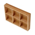 Miniatyrbilde 2 av 8: Delt trebrett Multifags Serveringsbrett for Hot Pot Restauranter Sushifat 6 rom