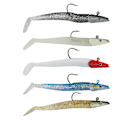 Miniatyrbilde 1 av 8: Heads Krok Myk Simulerings Lokkebete Sett Fiskeutstyr Fem Farger 12,5cm