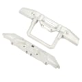 Pikkukuva 7 / 8: Metallinen etu- ja takapuskuri LED-valopäivitystarvikkeilla Sopii SCX10 1/10 RC automalliin Hopea