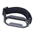 Miniatyrbilde 6 av 8: 3 i 1 klokkebånd Skjermbeskytteretui Bytte av klokkebånd Beskyttelsesfilm etui for Mi Band 7 Svart stropp Svart skall