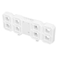 Miniatyrbillede 4 af 8: 3D LED Digital Vækkeur ABS Natlys Temperatur Skrivebords Vægur til Hjemindretning Soveværelse Hvid