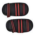 Miniatyrbillede 2 af 8: EVA Pad Instep Guards Fodbeskyttelse til Sanda Boxing MMA Muay Thai (sort)