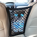 Miniatyrbillede 2 af 8: Multifunktionel Dobbeltlags Sæder Side Opbevaring Nettaske Bil Diverse Lomme Organizer Holder