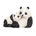 Miniatyrbillede 1 af 8: Panda Statue Simulation Innovativ Dekorativ Håndmalet Mini Panda Figur til Udendørs Have Hjem Bil