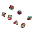 Pikkukuva 6 / 8: 7 kpl Noppasetti Epoksihartsi Polyhedron Kiillotettu Roolipeli Noppasetti Matematiikan Opetukseen Pöytäpeli Tyypin 1