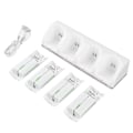 Miniatyrbillede 2 af 8: Hvid 4 i 1 Opladningsstation Oplader med 4 stk 2800mAh batteri til Wii / Wii U-fjernbetjeninger 2800mAh batteri