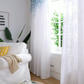 Miniatyrbilde 8 av 8: Vindusgardinkapper i polyester Voile soverom Stueinnredning (blå)