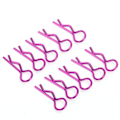 Miniatyrbild 6 av 8: 10st RC Car Shell Clip RShape metallkroppsklämmor Pins för 1/5 1/6 1/8 1/10 RC Car (Violet ) Violet