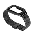 Miniatyrbilde 3 av 8: Mesh-rem i rustfritt stål med svart støtfangeretui, utskiftbart tilbehør Passer for Mi Band 7 Pro Black