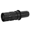 Miniatyrbillede 7 af 8: 180X zoom monokulært objektiv 25 mm C-monteret legeringsobjektiv til VGA USB industrielt videomikroskopkamera