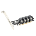 Pikkukuva 3 / 8: PCIE U.2 -sovitin kortti PCIE X16 4 porttiin U.2 NVME SFF8643 SFF8639 PCIE Split laajennuskortti LED-indikaattorilla