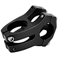 Miniatyrbillede 6 af 8: LUNJE 25,4x35MM Cykelstyr Kort Frempind Riser Aluminiumlegering Cykel Hul Frempind Sort