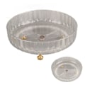 Miniatyrbild 4 av 8: Spice Organizer Bin 360° Rotation Multifunktion Snack Frukthållare för kök Skafferi Badrumsskåp Hög Transparent