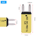 Miniatyrbillede 6 af 8: 14V DC Automatisk Nulstilling Mini-Sikringsafbrydere Bladsikringer til Bil Lastbil Båd RV 20A Gul
