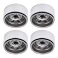 Miniatyrbilde 8 av 8: 4 stk metall 1,9 tommers hjulfelger 10 firkantet hull nav for AXIAL SCX10 1/10 RC klatring CartTitanium Farge