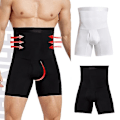 Miniatyrbild 2 av 5: Hög midja Tummy Control Briefs Shapewear Vit för män