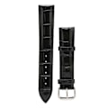 Miniatyrbild 1 av 8: PU läder klockband Legering Pin Spänne Justerbar Bekvämt utbyte Watchband Svart