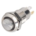 Miniatyrbillede 4 af 8: 8mm trykknapkontakt IP65 vandtæt rustfrit stål trykknap startknap 3VGrøn