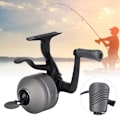 Miniatyrbillede 5 af 8: Indvendig Ledningsføring Lukket Lokke Håndbremse Spinnehjul Fiskesnor Hjul Tackle Med Udløser