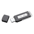Miniatyrbillede 1 af 5: Sort Mini USB Keylogger med 240 Timers Optagelse, En-Knap Strømafbrydelse - Lige Stik U Disk Optager
