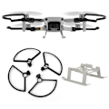 Miniatyrbillede 7 af 8: RC Forlænget Højdestav Propellerbeskyttelsesring Sæt Passer til DJI Mavic Mini (Sort)