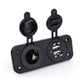 Miniatyrbillede 3 af 7: Dobbelt USB Bil Auto Cigarettænder Stik Splitter 12V Oplader Strømadapter Stikkontakt