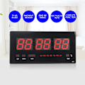 Miniatyrbillede 7 af 8: Digital vægur LED Elektrisk kalender Vægur med Noctilucence Hjem soveværelse Kontor EU-stik 110‑220V