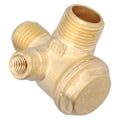 Miniatyrbillede 2 af 8: 323 Tilbageklapventil 3-vejs Messing Gevindforbindelse Luftkompressor Tilbehør 7 mm 16 mm 14 mm