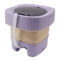 Miniatyrbillede 7 af 8: 6L Mini Bærbar Vaskemaskine Foldbar Automatisk Mini Tøjvask med Soft Spin Tør 100‑240V Lilla EU-stik