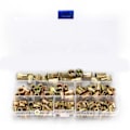 Miniatyrbilde 1 av 5: 165 ST Nitmuttersett Farge Galvanisering Flathode Gjenget Innsatsmutter M3 M4 M5 M6 M8