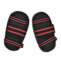 Miniatyrbillede 7 af 8: EVA Pad Instep Guards Fodbeskyttelse til Sanda Boxing MMA Muay Thai (sort)