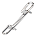 Miniatyrbillede 6 af 8: Dykning i rustfrit stål med dobbelte ender Snap Clips Double Eye Bolt Snap Hooks Spænde