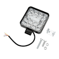 Miniatyrbillede 1 af 8: LED Arbejdslys 3000LM 9V‑60V IP67 Vandtæt 48W Universal Offroad Strobe Lampe til Bil Motorcykel Lastbil Kvadrat