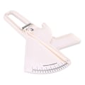 Miniatyrbillede 2 af 7: Kvinder Mænd Kropsfedt Måling Hudfold Tykkelse Kaliper Fitness Shaper Tester Hvid