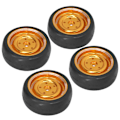 Miniatyrbilde 4 av 8: 4 stk/sett 63mm RC-dekk Metallhjulnav med adapterpakninger skruer sett for WPL D12 fjernstyrt lastebil