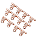 Miniatyrbilde 7 av 8: 12 stk Curve C Negleforlengelsesklemmer Negleklemme Filklemme Neglekunsttilbehør Rose Gold