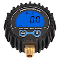 Miniatyrbild 3 av 8: Digital däcktrycksmätare LCD-skärm Fyra enheter 3‑200PSI hjuldäck Luftinflator Monitoring Tester M11x1 tråd Blå bakgrundsbelysning