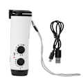 Miniatyrbild 1 av 8: Plast Utomhus Handvev Multifunktions ficklampa Radio Emergency LED Torch Mobiltelefon ChargingWhite