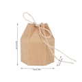 Miniatyrbillede 8 af 8: 50 stk innovative DIY-papir-slikpose Gavepose med hampesnor til bryllupsfest Babyshower