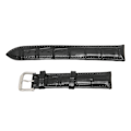 Miniatyrbild 7 av 8: PU läder klockband Legering Pin Spänne Justerbar Bekvämt utbyte Watchband Svart