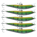 Miniatyrbilde 3 av 8: 5 stk Kunstig Simulering Minnow Langkast Agnsnelle med Treble Hook Fisketilbehør 1#