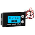 Miniatyrbillede 3 af 8: JX-6133 LCD DC-spændingsmåler Vandafvisende Batterikapacitetstester Spændingsmonitor DC8-100VBlå